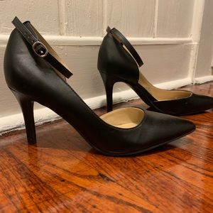 Black Ankle Strap Heels
